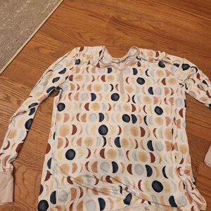 Little Sleepies Pastel Moon Phases Long Sleeve Top